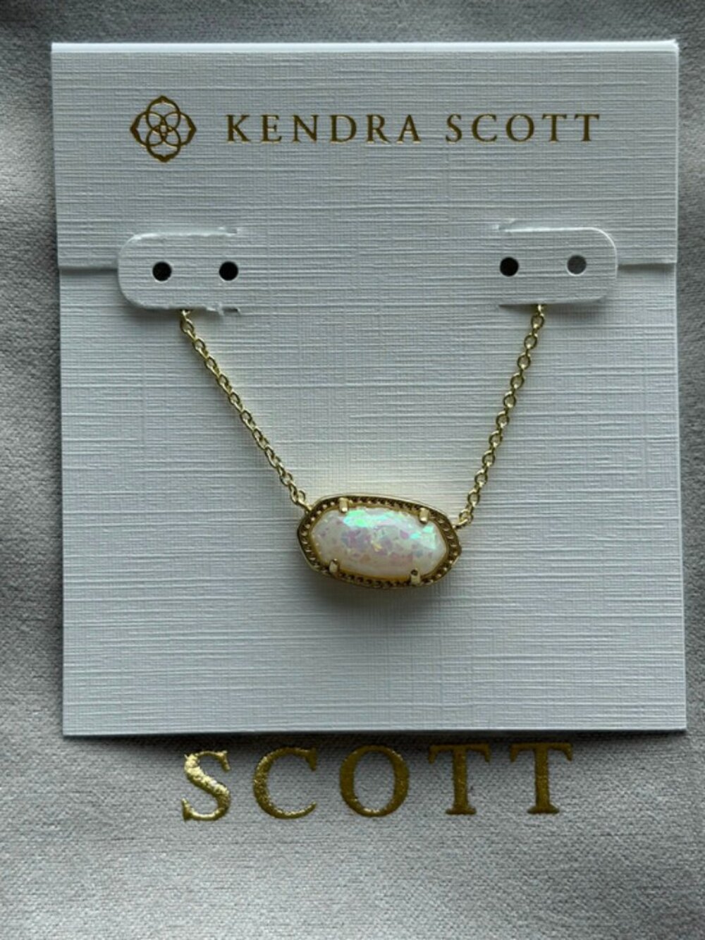 Kendra Scott white necklace